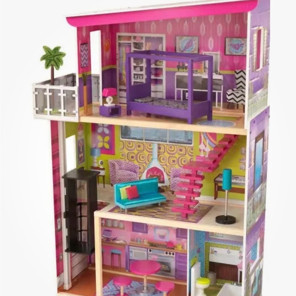 Kidkraft Supermodel Wooden
Dollhouse Elevator 12 Inch Dolls 50" tall